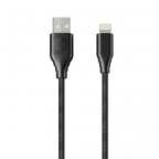 Câble de Charge et Synchro - iPhone/Lightning MFI - 3m 2.4A - Noir - Forever