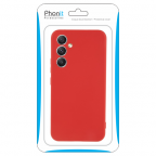 Samsung Galaxy A34 5G - Housse silicone souple - Rouge - Phonit