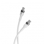 Câble de Charge Rapide Flexible - USB-C vers USB-C - 1m 60W - Blanc - Forever