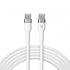 Câble de Charge Rapide Flexible - USB-C vers USB-C - 2m 100W - Blanc - Forever