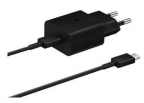 Samsung Chargeur Secteur USB-C 15W + Câble USB-C - Noir - EP-T1510XBE - Packaging Original