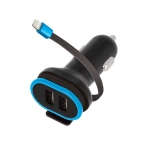 Chargeur auto 2xUSB 3A + Câble iPhone/Lightning - CC-02 - Forever