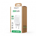 Adaptateur chargeur secteur ultra rapide 1xUSB Type C - 20W - Core