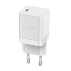 Ultra fast wall charger adapter 1xUSB Type C - 20W - Core