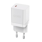 Adaptateur chargeur secteur ultra rapide 1xUSB Type C - 20W - Core