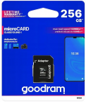 Carte mémoire Micro SDHC 256GB - UHS1 Class 10 - GoodRam