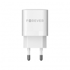Ultra fast wall charger adapter 1xType C + 1xUSB - GaN PD 33W - Forever