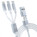 Câble 3 en 1 - USB+USB-C/Micro+USB-C+Lightning 1.5m - Hyper Cable 3in1 - 3mk