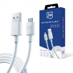 Câble USB/Micro USB 2.4A 1.2m - Hyper Cable - 3mk