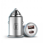 Chargeur voiture 1xUSB 1xUSB-C 45w - Hyper Car Charger - 3mk