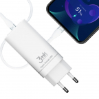 Chargeur Secteur 1xUSB 2xUSB-C 65W - Hyper Charger - 3mk