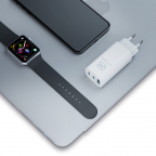 Chargeur Secteur 1xUSB 2xUSB-C 65W - Hyper Charger - 3mk
