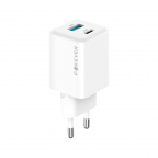 Adaptateur chargeur secteur 1xUSB-C 1xUSB - GaN PD QC TC-08 - 45W - Forever