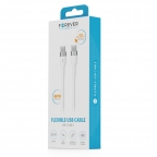 Flexible Cable charge and sync - Type C to Type C - 2m 60W - White - Forever