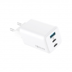 Adaptateur chargeur secteur 2xUSB-C 1xUSB - PD QC TC-08 - 65W - Forever