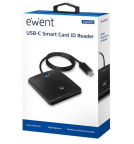 Lecteur de cartes EID smart card reader - USB-C - Ewent