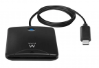 Lecteur de cartes EID smart card reader - USB-C - Ewent