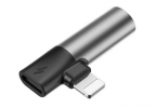 Charge and audio adapter Lightning to Lightning and jack 3,5 mm - Baseus
