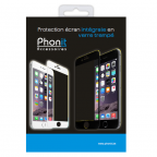 Apple iPhone 6 Plus - Protection écran intégrale en verre trempé - Noir - Phonit