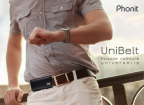 Eco leather belt case - UniBelt 4.0 - Black - Phonit