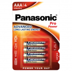 Pile Alkaline - 4x AAA 1.5V - Panasonic