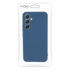 Samsung Galaxy S24 - Housse silicone souple - Bleu - Phonit