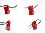 Pack de 20 antivols pour crochets + 1 clé d'ouverture magnétique