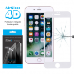 Apple iPhone 8 Plus - Full Cover Tempered Glass Screen Protector - White - AirGlass 4D - Phonit