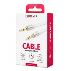 Câble audio auxiliaire jack 3.5mm - 1 mètre - Blanc - Forever