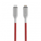 Ultra Fast data cable charge and sync - Type C to Lightning MFI - 1.5m 2.4A - Red - Forever