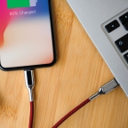 Ultra Fast data cable charge and sync - Type C to Lightning MFI - 1.5m 2.4A - Red - Forever