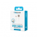 USB data cable charge and sync - iPhone/Lightning - White - Forever