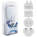 Adaptateur chargeur secteur de voyage multi fiches - 1 USB 2.1A - Capdase