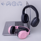 Casque stéréo Bluetooth - Mussio - BTH-505 - Rose - Forever