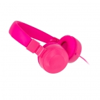 Casque stéréo filaire avec micro - Rose - Setty