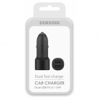 Samsung chargeur voiture Dual USB 4.8A - EP-L1100NBE - Packaging Original