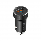 Car Charger 1xUSB 1xUSB-C + Câble USB-C Lightning - 20W - Forever