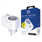 Prise Chargeur Secteur - Comfort Charger GaN 30W QC PD PPS 2C1A1S - 3mk