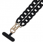 Cordon bandoulière maille universel pour Smartphones - Noir - Phonit
