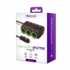 Adaptateur chargeur auto multiprise 3x12/24v + 4xUSB - CSS-05 - Forever