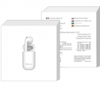 Wireless Mono Bluetooth Earphones - BT5.0 - White - Devia