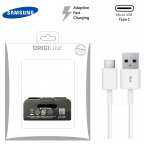 Câble de charge rapide - Micro USB type C - Blanc - Original Samsung EP-DG970BWE