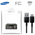 Fast charge cable - Micro USB type C - Black - Original Samsung EP-DW970BWE