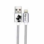 Câble de Charge et Synchro - iPhone/Lightning - Gris - Mickey - Disney