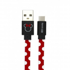 Câble de Charge et Synchro - Micro USB Type C/Android - Minnie - Disney