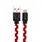 USB data cable charge and sync - Micro USB Type C/Android - Minnie - Disney