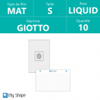 Boite de 10 films à découper avec tapis - Liquid MAT - Taille S - Code - My Shape (Giotto)