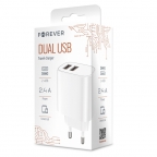 Adaptateur chargeur secteur 2xUSB 2.4A - LS-03 - Forever Cuivre