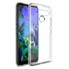 LG Q60 - Housse silicone souple - Transparent - Airsoft - Phonit