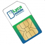 LycaMobile Plus Carte Sim prépayée avec nouveau numéro et 5 € de crédit